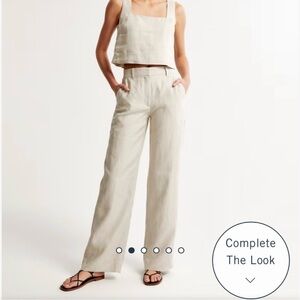 Abercrombie & Fitch Cream Linen Set